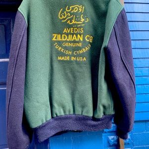 Be a Rock Musician Drummer in Vintage cool cats jacket. Percussionist fashion.